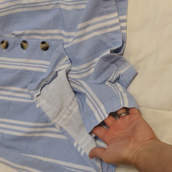 𝅺japna Cotton/linen blend romper size small - Picture 2 of 10